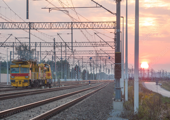 Oberleitungen Bahngleise